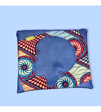 Pochette XL Afro Azur