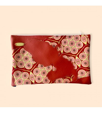 pochette xl madinina coquelicot